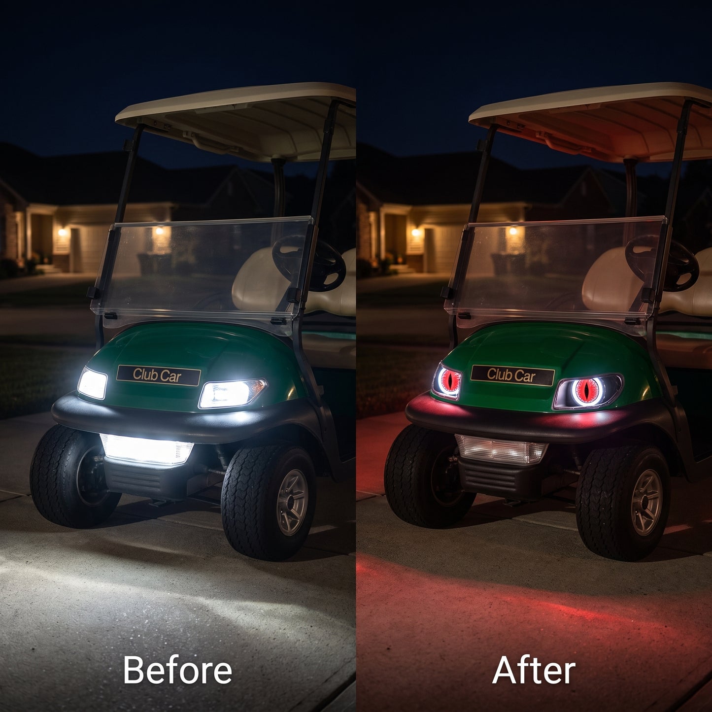 Animated Devil Eye Headlights